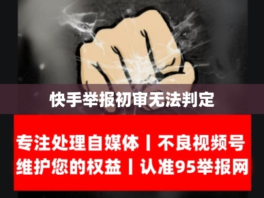 快手举报初审无法判定