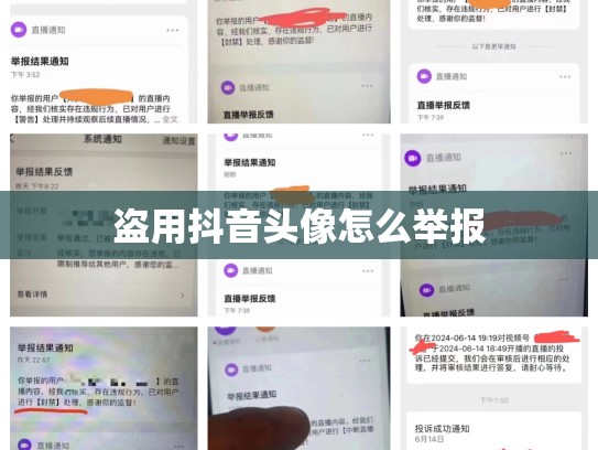 盗用抖音头像怎么举报